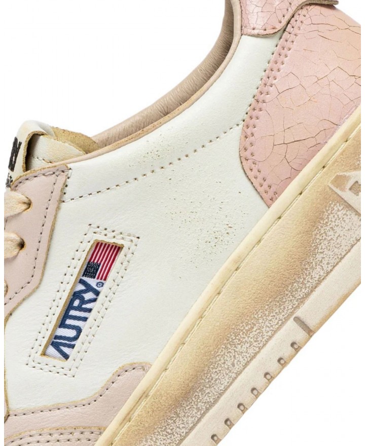 Autry - Scarpa Medalist Supervintage Pelle Rosa Donna AVLW SV45 CON