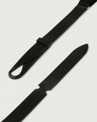 Orciani - Cintura NoBuckle Bull Cuoio/Tessuto Nera Uomo NB0001 BUL NER CON