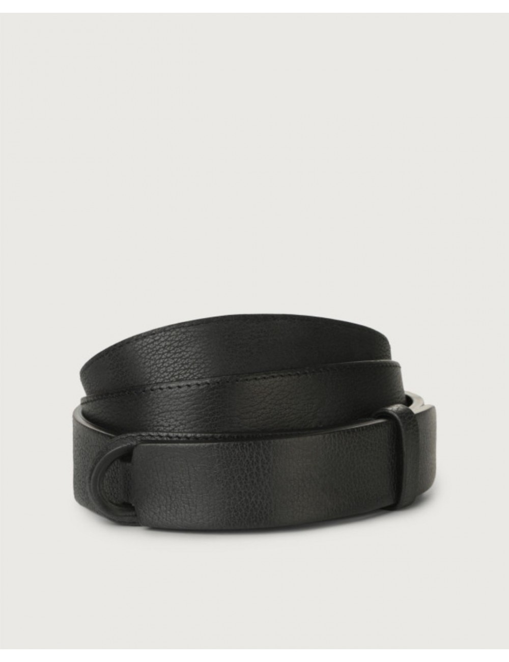Orciani - Cintura NoBuckle Chevrette Pelle Nera Uomo NB0074 CHE NER CON