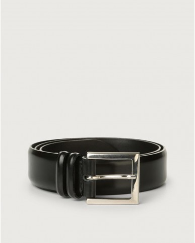 Orciani - Cintura Classica Calf Pelle Nera Uomo U03202 _CAF NER CON