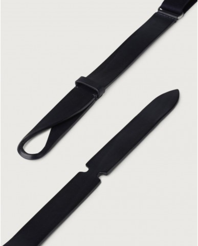 Orciani - Cintura NoBuckle Bull Cuoio/Tessuto Blu Uomo NB0001 BUL BLU CON