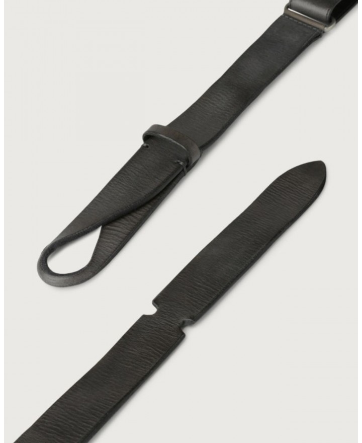 Orciani - Cintura NoBuckle Dive Pelle Antracite Uomo NB0005 DIV LON CON