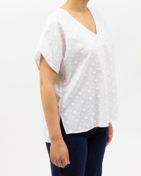 Matthew Goodman - Camicia Scollo V Sangallo Bianco Donna I320ANETL01 P25