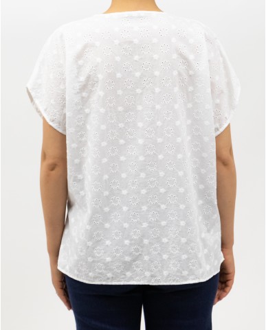 Matthew Goodman - Camicia Scollo V Sangallo Bianco Donna I320ANETL01 P25