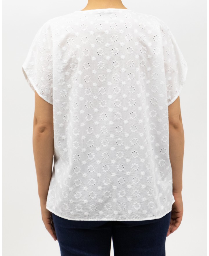 Matthew Goodman - Camicia Scollo V Sangallo Bianco Donna I320ANETL01 P25