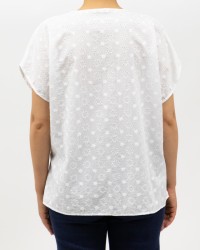 Matthew Goodman - Camicia Scollo V Sangallo Bianco Donna I320ANETL01 P25