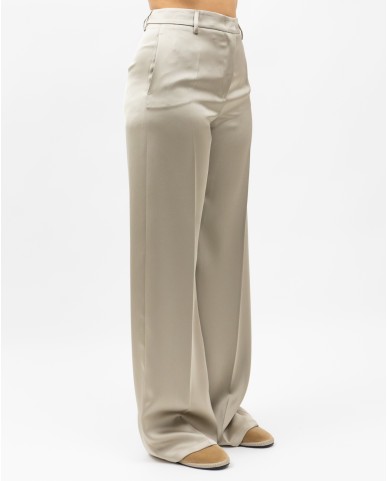 Inès - Beige Satin Women's Palazzo Pant 3514 4331 346 P25