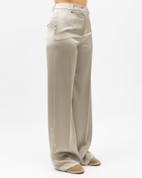 Inès - Beige Satin Women's Palazzo Pant 3514 4331 346 P25