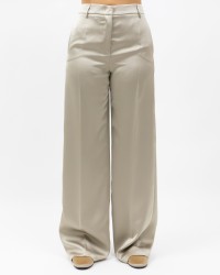 Inès - Beige Satin Women's Palazzo Pant 3514 4331 346 P25