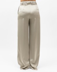 Inès - Beige Satin Women's Palazzo Pant 3514 4331 346 P25