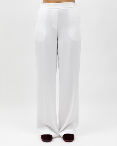 Inès - Pantalone Palazzo Bianco Donna 4565 2553 703 P25