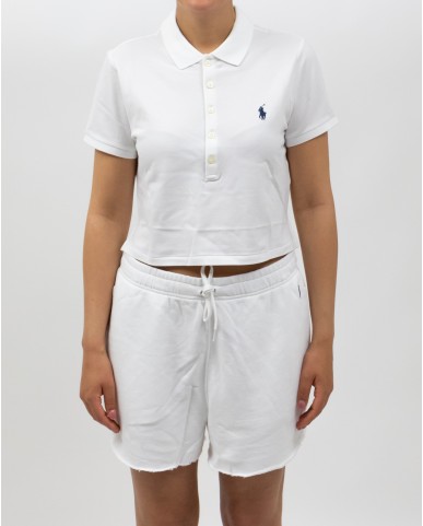 Polo Ralph Lauren - Polo Crop Maniche Corte Bianca Donna 211965104001 P25