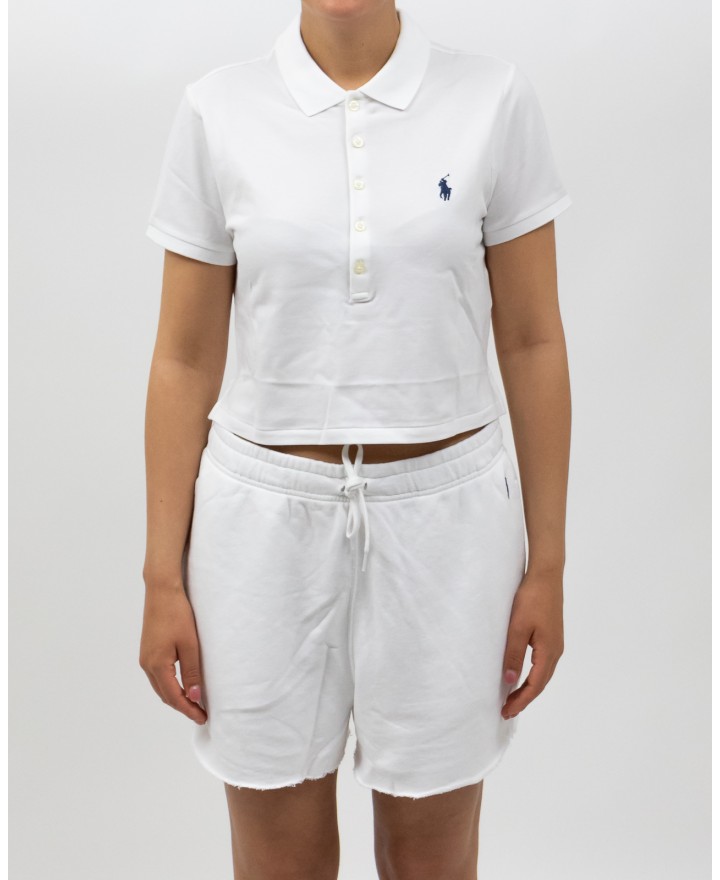 Polo Ralph Lauren - Polo Crop Maniche Corte Bianca Donna 211965104001 P25