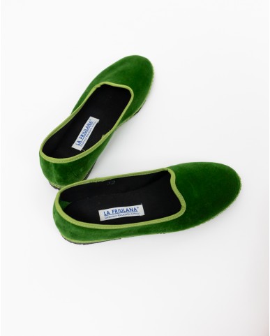 Fratta - Friulane Velluto Liscio Verde Kiwi Donna 000205 VERDE KIWI CON