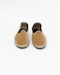 Fratta - Friulane Velluto Liscio Beige Scuro Donna 000205 BEIGE SCURO CON