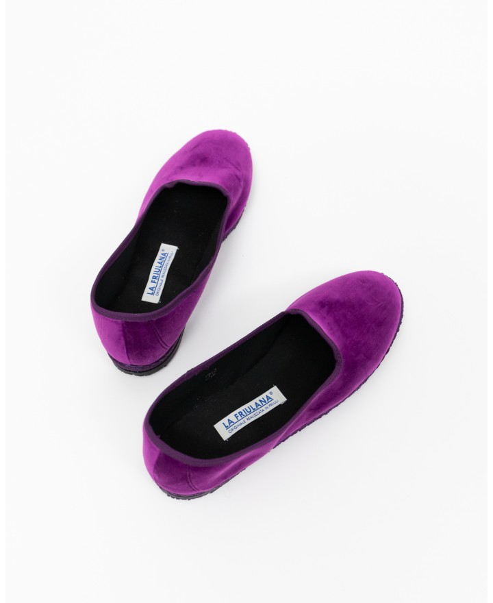 Fratta - Friulane Velluto Liscio Porpora Donna 000205 PORPORA CON