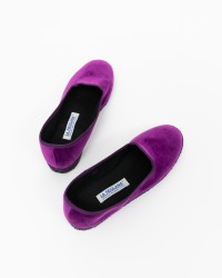 Fratta - Friulane Velluto Liscio Porpora Donna 000205 PORPORA CON