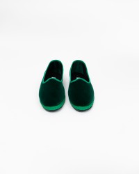 Fratta - Women's Smooth Velvet Emerald Green Friulane 000205 VERDE ERB CON