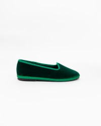 Fratta - Women's Smooth Velvet Emerald Green Friulane 000205 VERDE ERB CON
