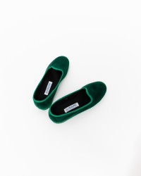 Fratta - Women's Smooth Velvet Emerald Green Friulane 000205 VERDE ERB CON