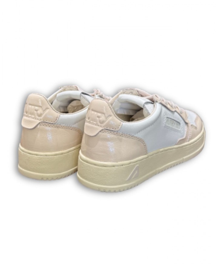 Autry - Scarpa Medalist Pelle Bicolor Laccata Cipria Donna AULW RT03 CON