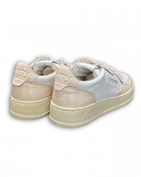 Autry - Scarpa Medalist Pelle Bicolor Laccata Cipria Donna AULW RT03 CON