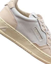 Autry - Scarpa Medalist Pelle Bicolor Laccata Cipria Donna AULW RT03 CON