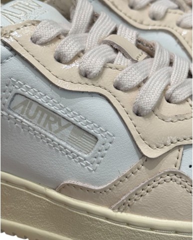 Autry - Scarpa Medalist Pelle Bicolor Laccata Cipria Donna AULW RT03 CON