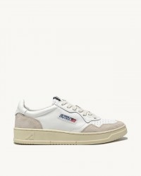 Autry - Men's Medalist Leather/Suede Shoe White AULM LS33 CON