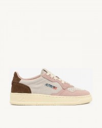 Autry - Women's Medalist Suede Brown/Pink Shoe AULW TS04 CON