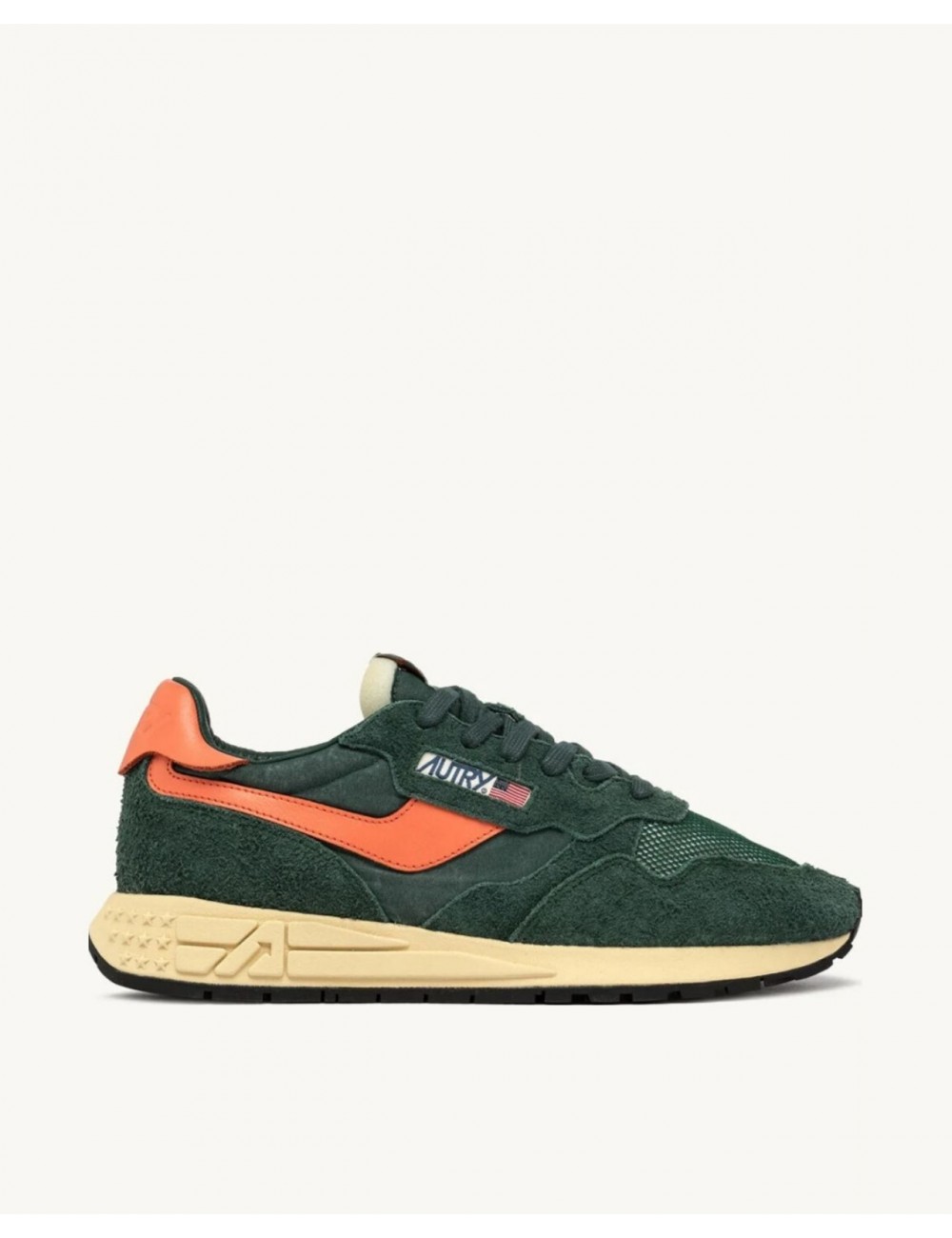 Autry - Scarpa Reelwind Nylon/Suede Verde Bottiglia Uomo WWLM UT05 CON