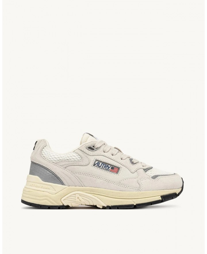 Autry - Men's Hyperway Mesh/Suede White/Grey Shoe HYLM UM10 CON