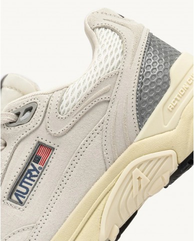 Autry - Scarpa Hyperway Mesh/Suede Bianca/Grigia Uomo HYLM UM10 CON