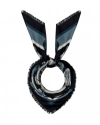 Pinto - Women's Blue Silk Scarf 90x90 ALOEUW 516242 I25