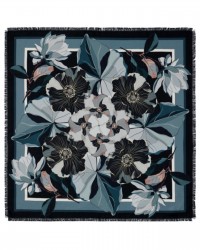 Pinto - Women's Blue Silk Scarf 90x90 ALOEUW 516242 I25