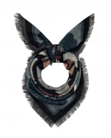 Pinto - Reversible Scarf 68x68 Blue Women GRIDO/2S 516785 I25