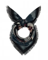 Pinto - Reversible Scarf 68x68 Blue Women GRIDO/2S 516785 I25