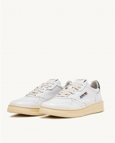 Autry - Scarpa Medalist Pelle Bianca/Verdone Uomo AULM LL47 CON