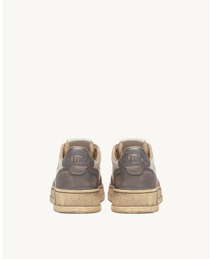 Autry - Scarpa Medalist Supervintage Pelle Rosa/Grigia Donna AVLW MT06 CON