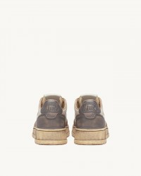 Autry - Medalist Supervintage Pink/Gray Leather Women's Shoe AVLW MT06 CON