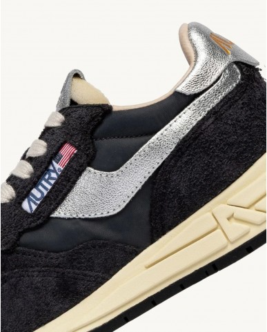 Autry - Reelwind Nylon/Suede Black/Silver Women's Shoe WWLW MU03 CON