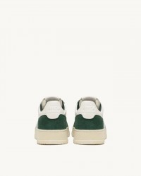 Autry - Medalist Soft Leather/Suede White/Green Men's Shoe AULM GS42 CON