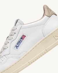 Autry - Medalist Leather White/Sand Men's Shoe AULM LL87 CON
