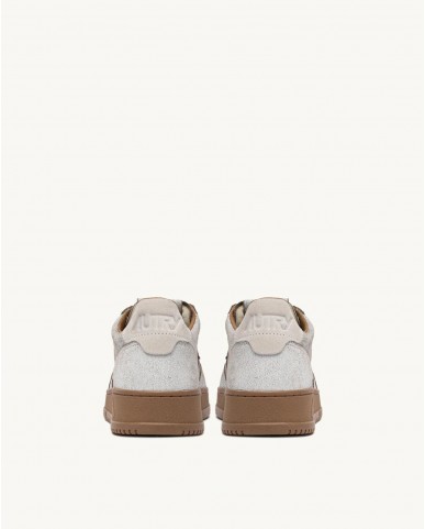 Autry - Scarpa Medalist Suede Craccata Bianca Uomo AULM RA02 CON