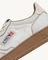 Autry - Scarpa Medalist Suede Craccata Bianca Uomo AULM RA02 CON