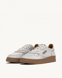 Autry - Men's Medalist Suede Cracked White Shoe AULM RA02 CON