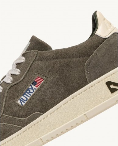 Autry - Scarpa Medalist Suede Verde Militare Uomo AULM UH04 CON