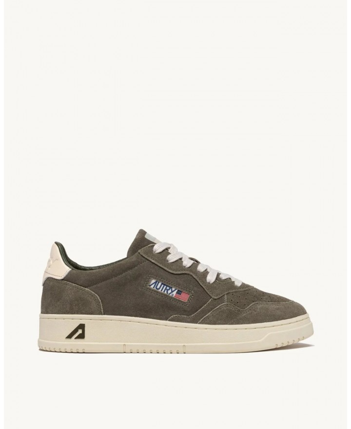 Autry - Scarpa Medalist Suede Verde Militare Uomo AULM UH04 CON