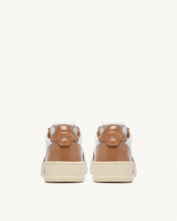 Autry - Scarpa Medalist Pelle Bicolor Laccata Cammello Donna AULW RT02 CON