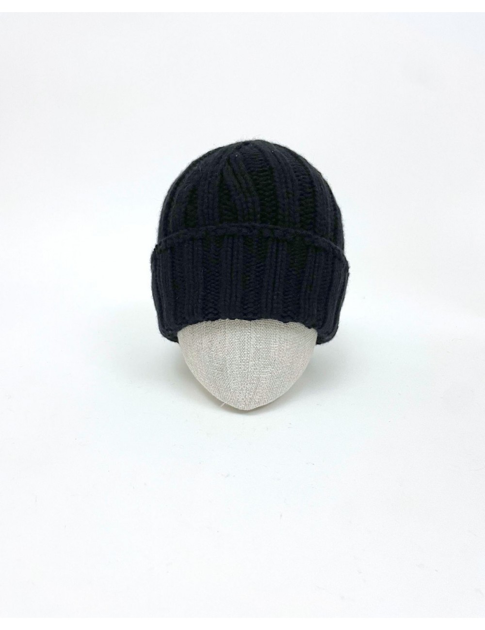 Aragona - Berretto Cashmere Costa Larga Nero A2801TF 101 NERO I25